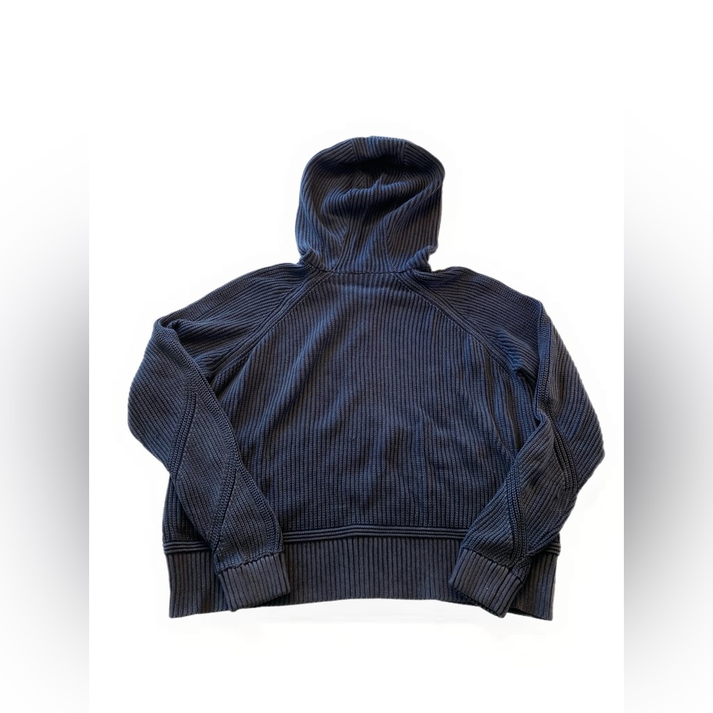 Lululemon Rest Assured Full Zip Hoodie Washed Midnight Navy Large - Picture 10 of 11